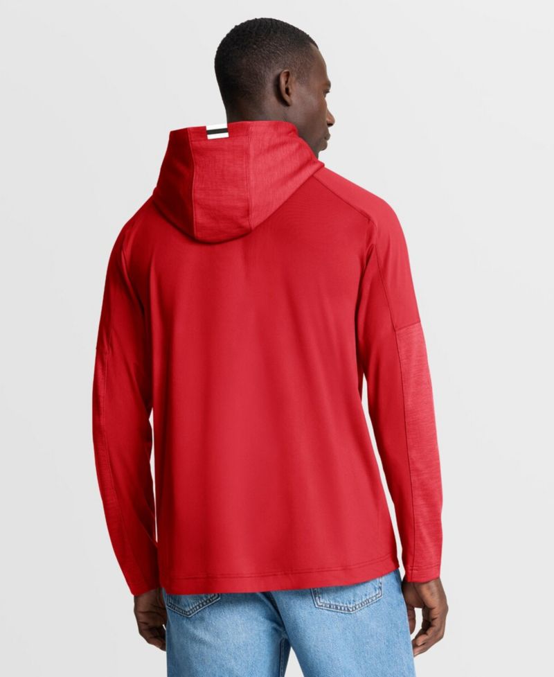 Men's Red New Jersey Devils Penalty Shot Long Sleeve Hoodie T-Shirt