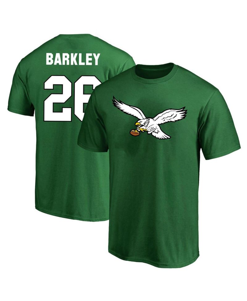 Men's Saquon Barkley Kelly Green Philadelphia Eagles Big & Tall Name & Number T-Shirt