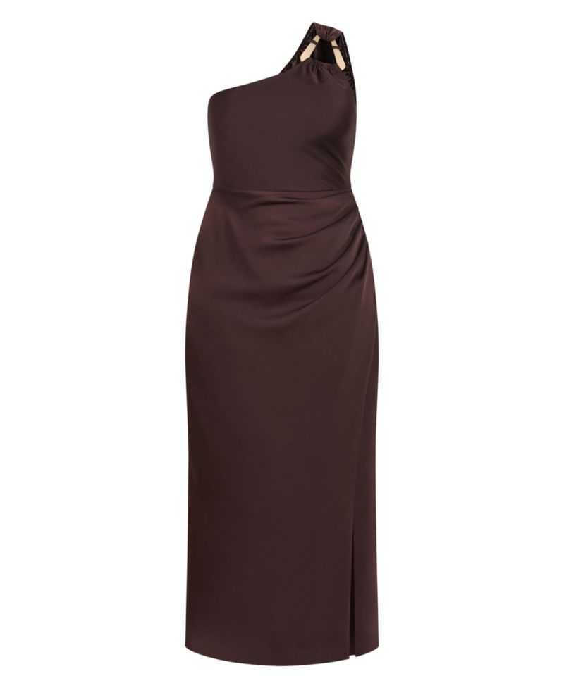 Plus Size Jayne One-Shoulder Wedding Guest Maxi Dress