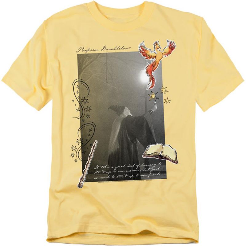 Men's Dumbledore Quote And Fawkes T Shirt