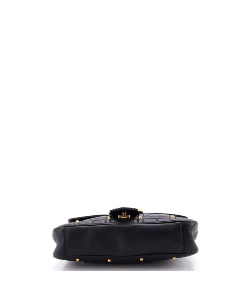 Medium GG Marmont Flap Bag Studded Matelasse Leather