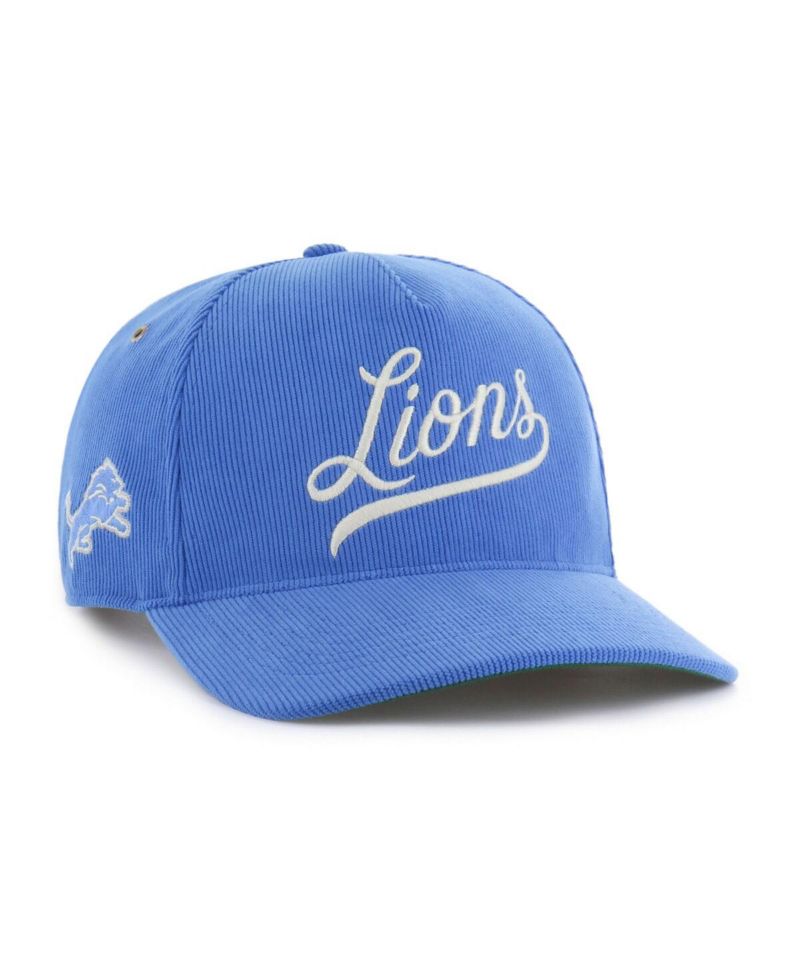 Men's Blue Detroit Lions Golden Age Corduroy Hitch Adjustable Hat
