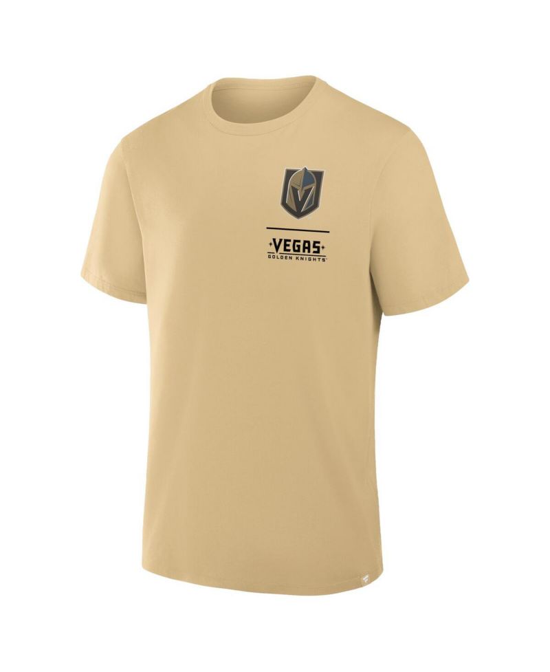 Men's Gold Vegas Golden Knights Crash The Net Legacy T-Shirt