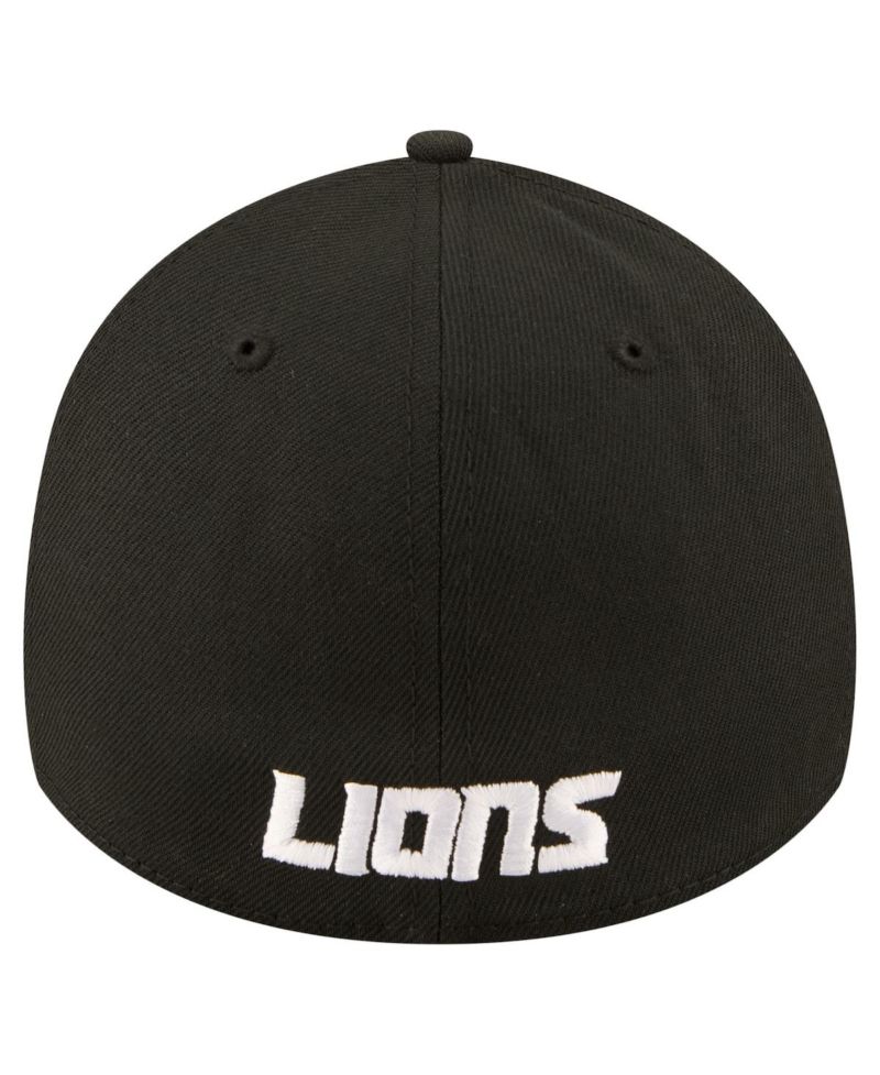 Men's Black Detroit Lions Core Team 39THIRTY Flex Hat