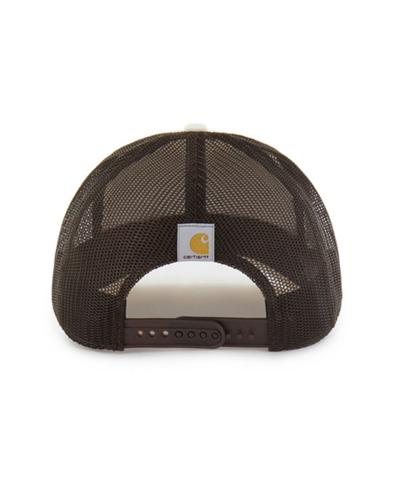 Carhartt x '47 Men's Natural/Brown Boston Red Sox Undyed Trucker Adjustable Hat