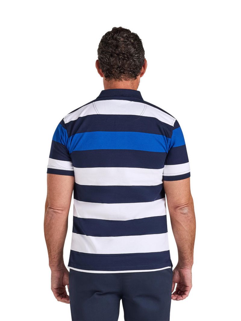 Men's Jersey Contrast Panel Polo