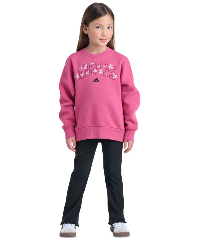 Girls' 2T-6X Long-Sleeve Sweatshirt and Pants, 2-Piece Set