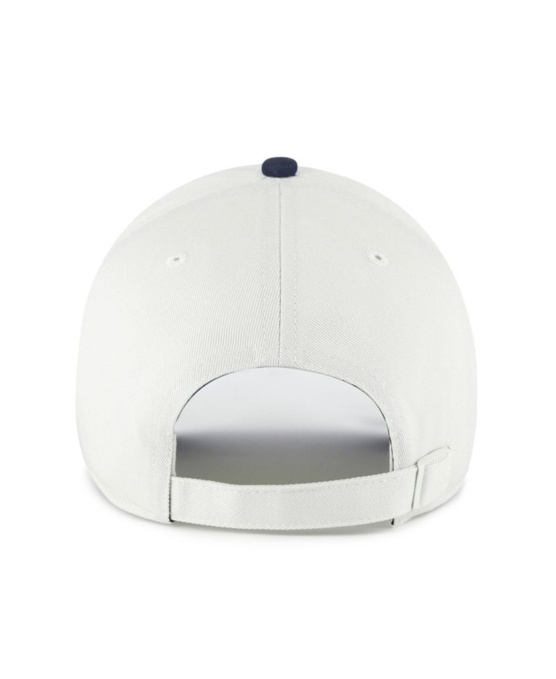 Men's '47 White/Navy Michigan Wolverines Contemporary Basics Two Tone Clean Up Adjustable Hat