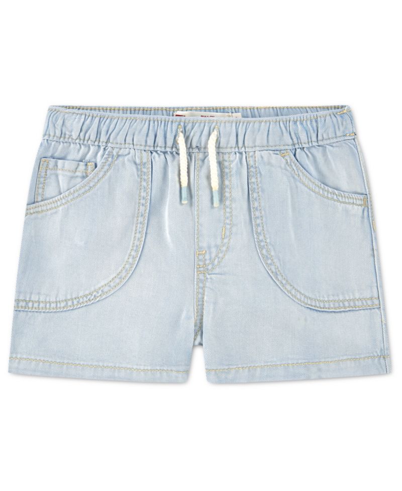 Girls' 2T-6X Denim Parachute Shorts