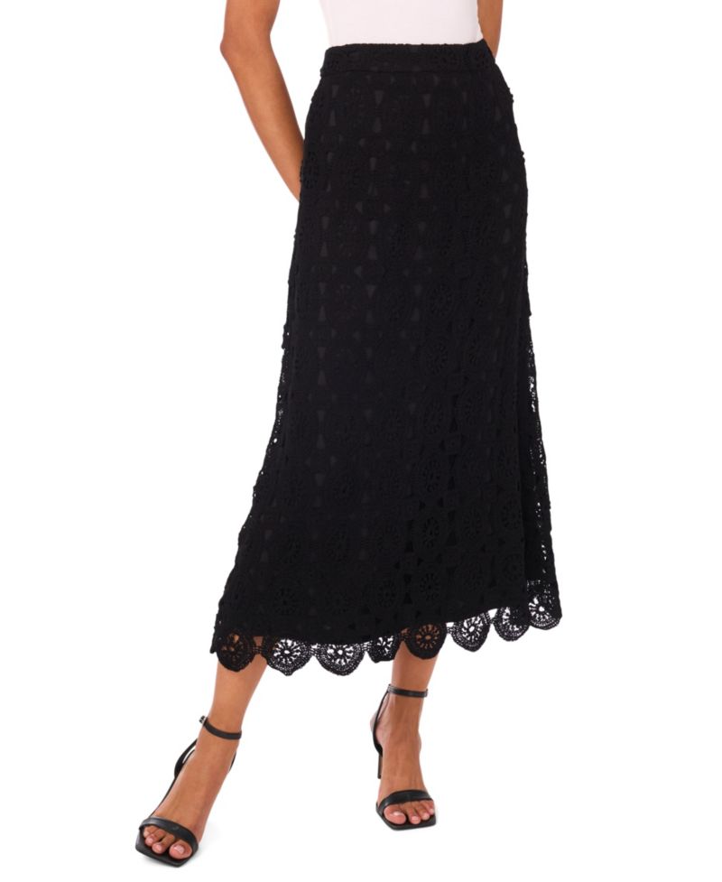 Women's Crochet Midi Skirt