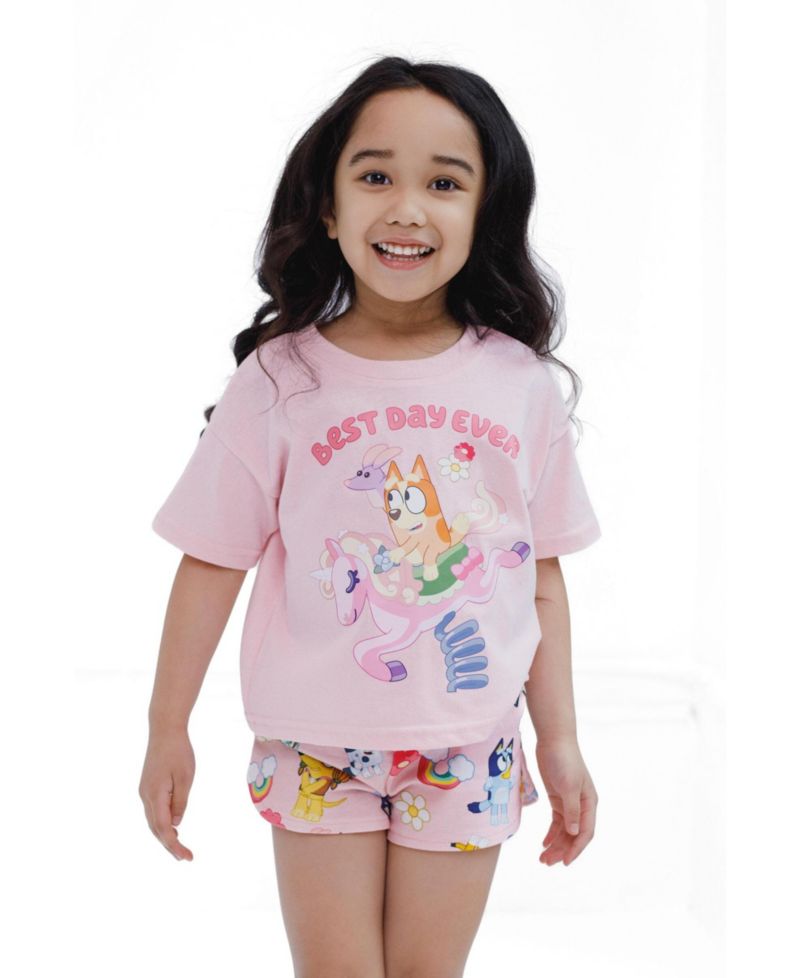 Toddler Girls (2T-12) 2-Piece T-Shirt and Shorts Set