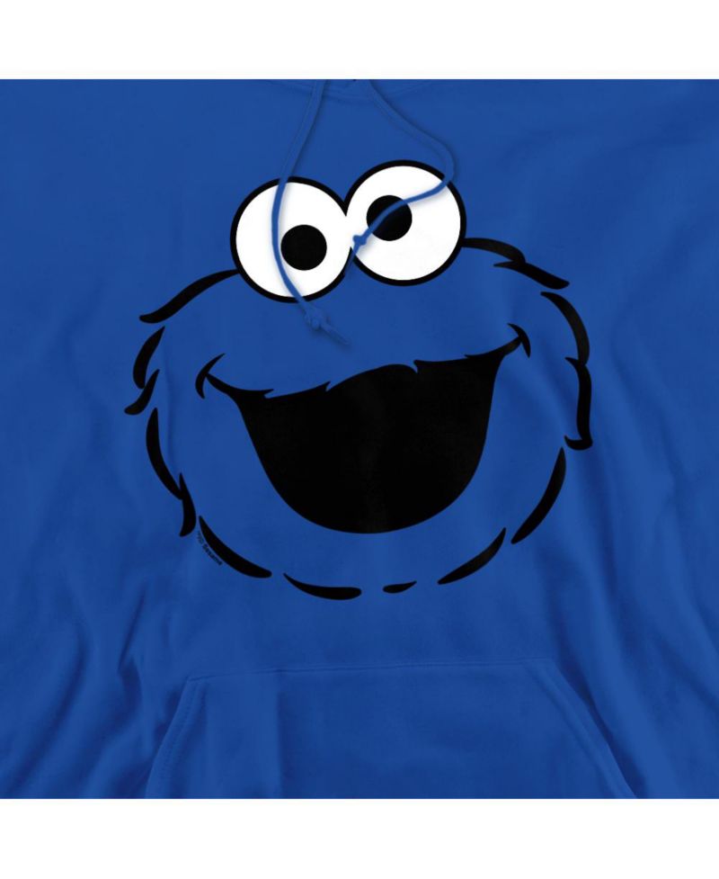 Men's Cookie Monster Full-Face Graphic Pull-Over Hoodie