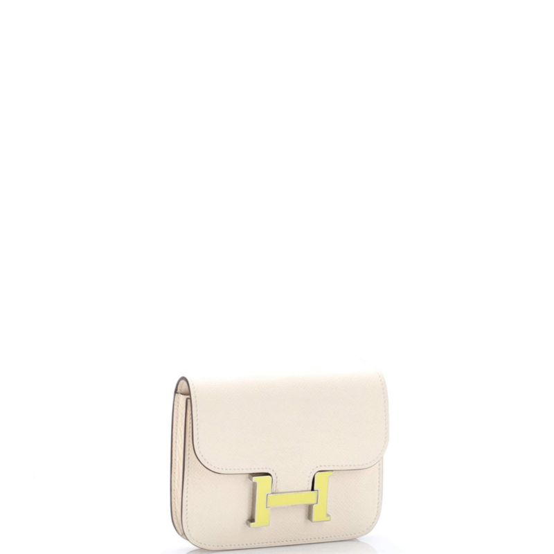 Pre-Owned HERMES Constance Slim Wallet Epsom