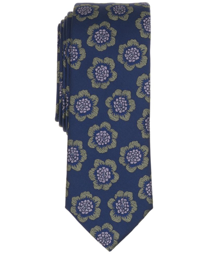 Men's Remi Floral Skinny Tie