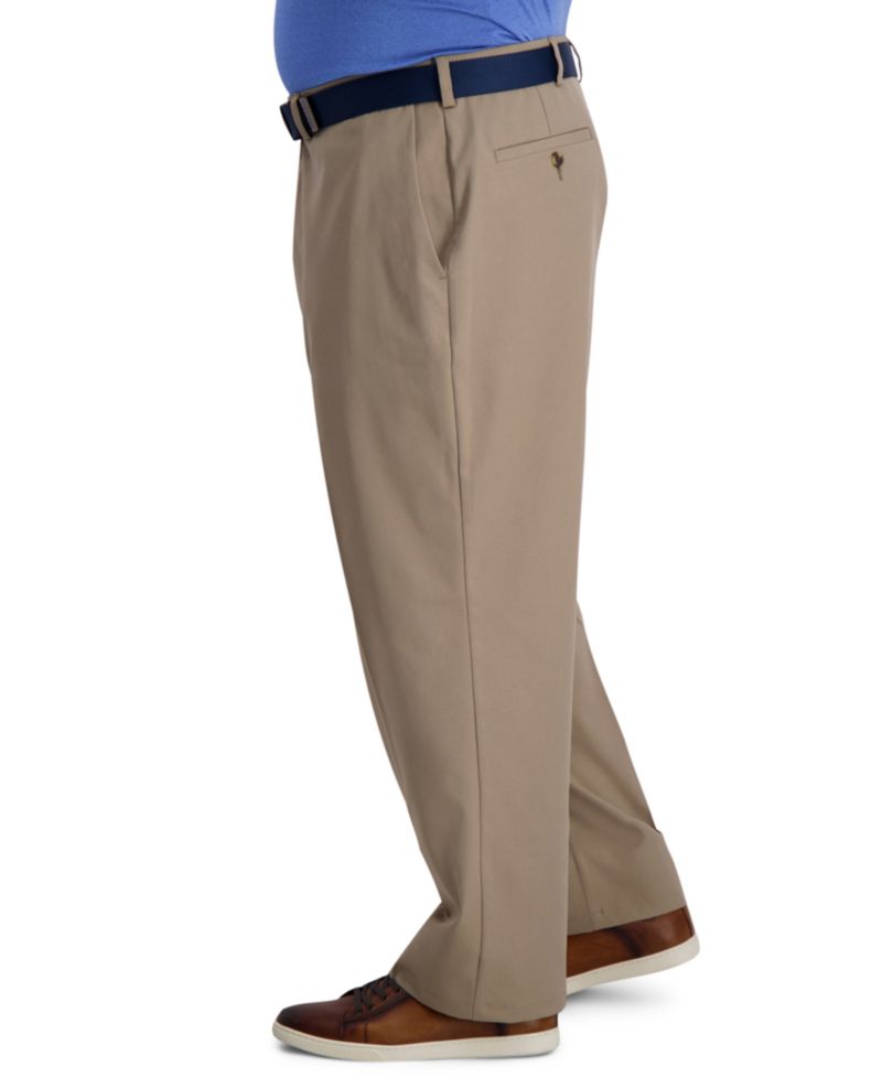 Big & Tall Cool Right Performance Flex Classic Fit Flat Front Pant