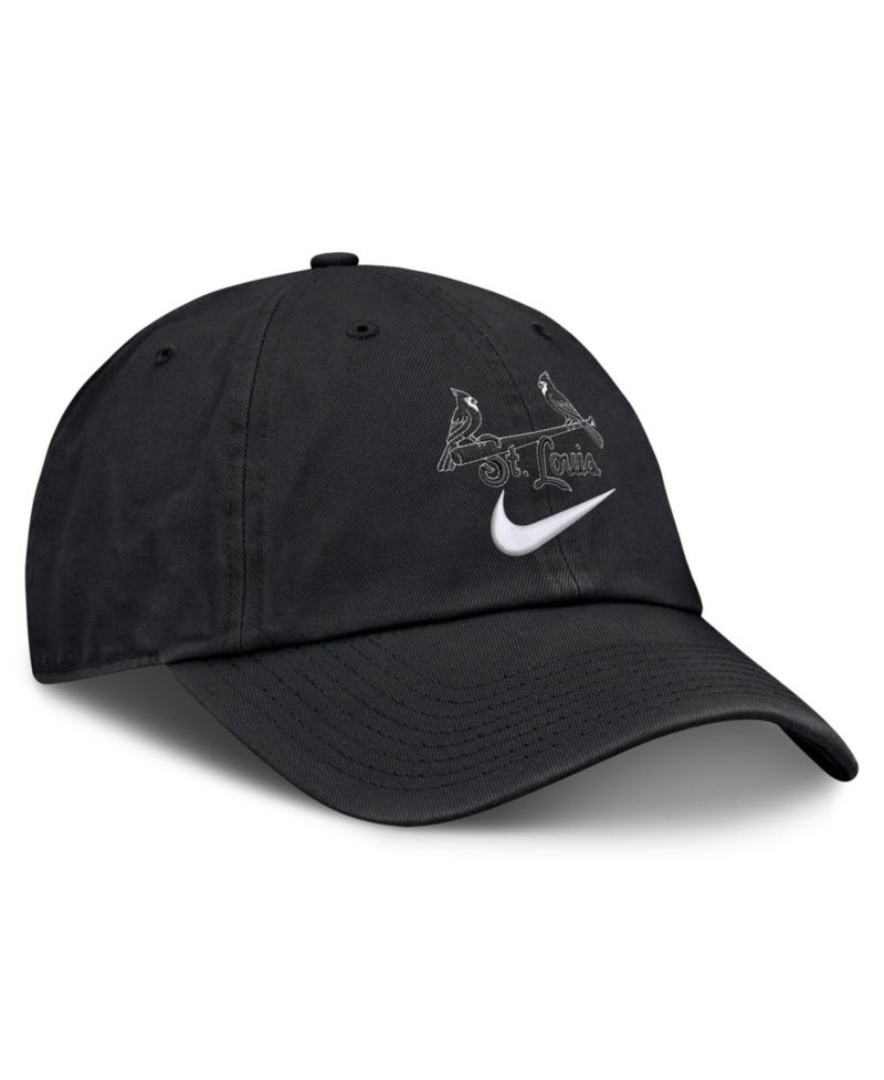 Men's Black St. Louis Cardinals Primetime Club Adjustable Hat