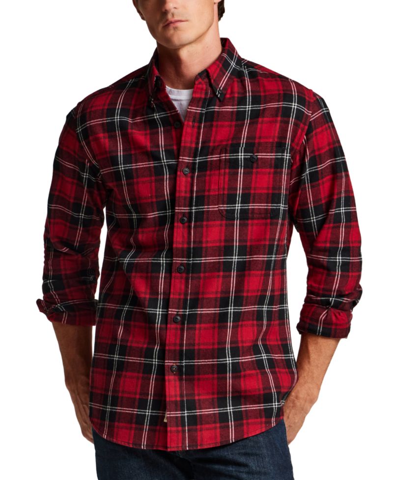 Men's Plaid Flannel Regular-Fit Shirt