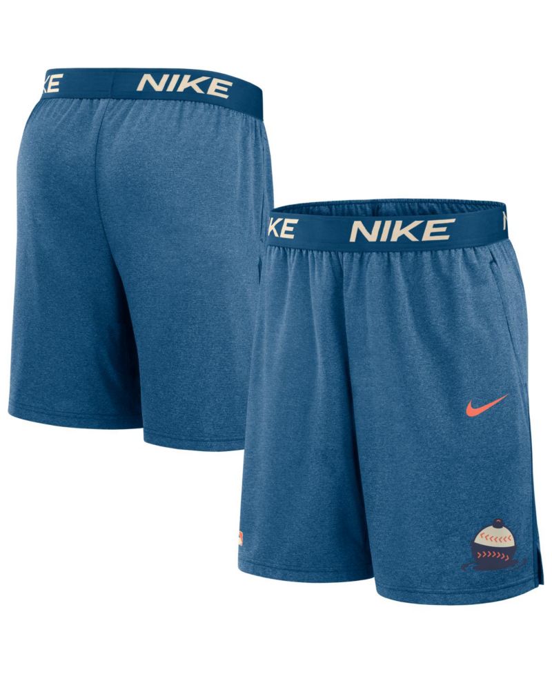 Men's Blue Milwaukee Brewers 2026 City Connect Authentic Collection Dri-FIT Knit Shorts