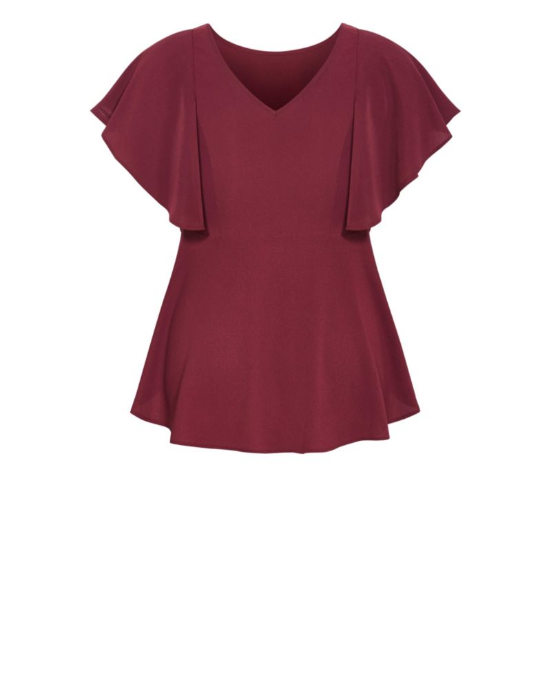Women's Plus Size Romantic Mood Peplum Top