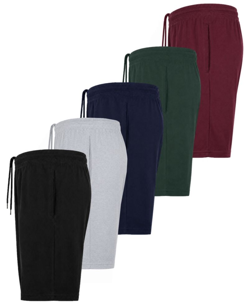 Men's Cotton Lounge Shorts, 5-Pack