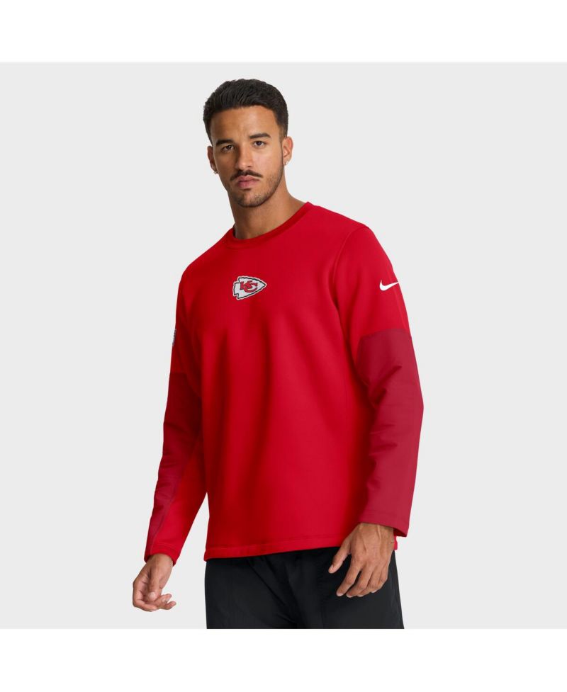 Men's Red Kansas City Chiefs Sideline Scripted to Win Performance Long Sleeve T-Shirt
