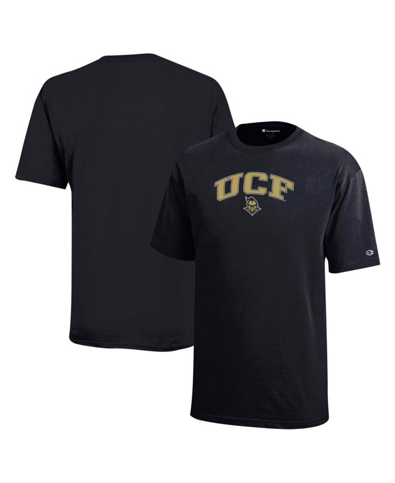 Big Boys and Girls Black UCF Knights Arch Over Logo T-Shirt