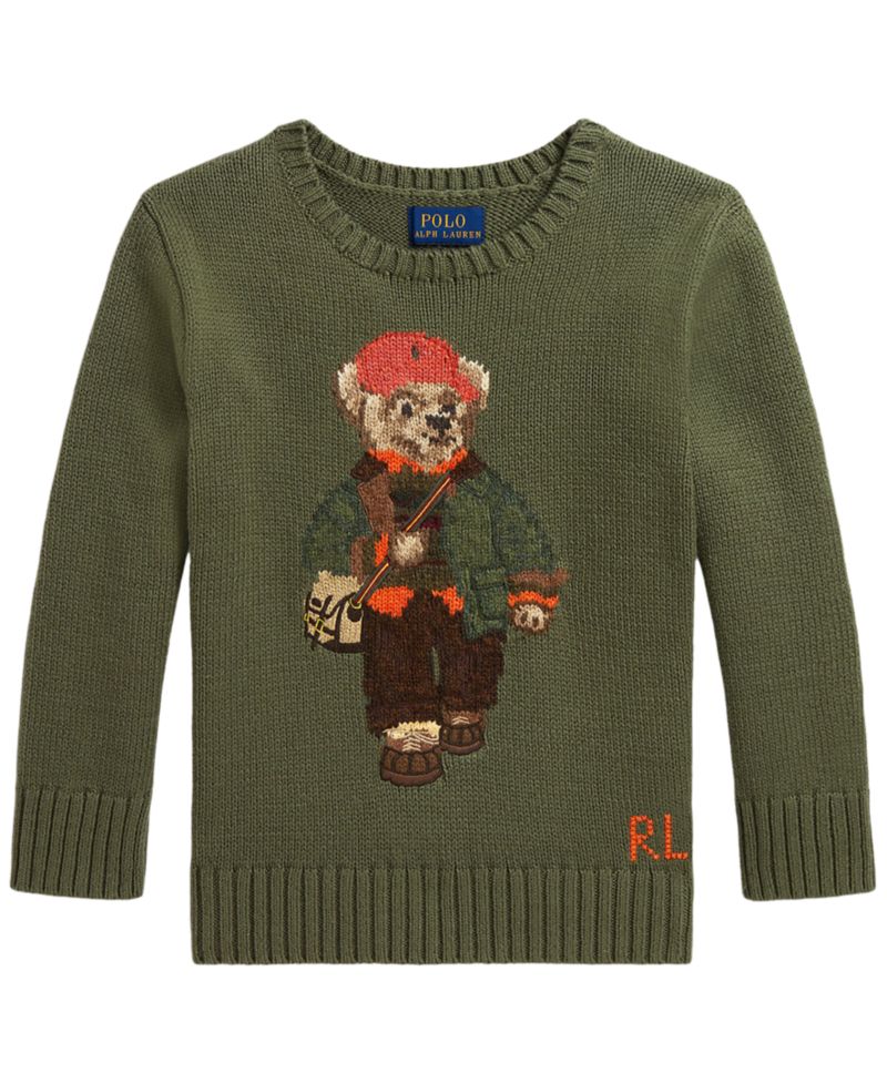 Boys' 2T-7 Polo Bear Sweater