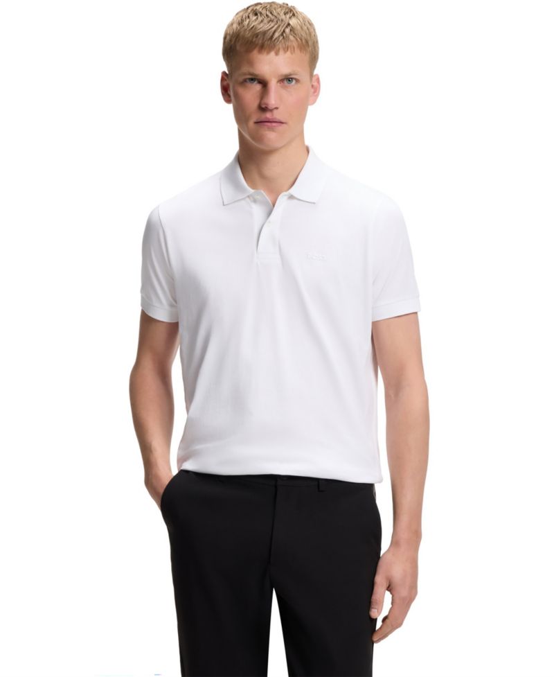 Men's Regular-Fit Embroidered Logo Polo Shirt
