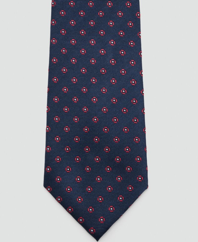 Men's Flower Patterned Silk Tie