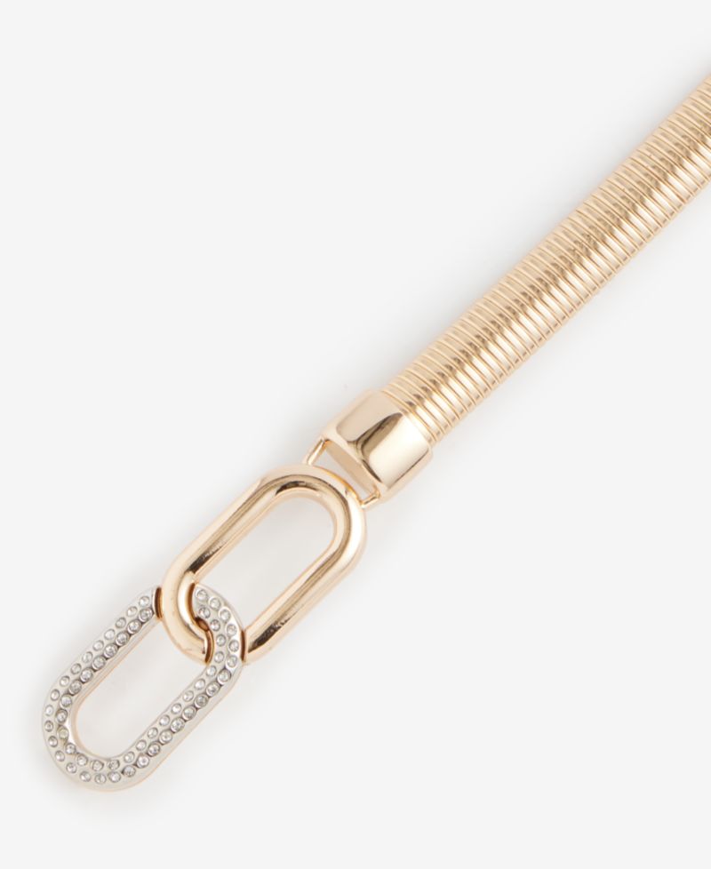 Stretch Cobra Crystal Buckle Belt