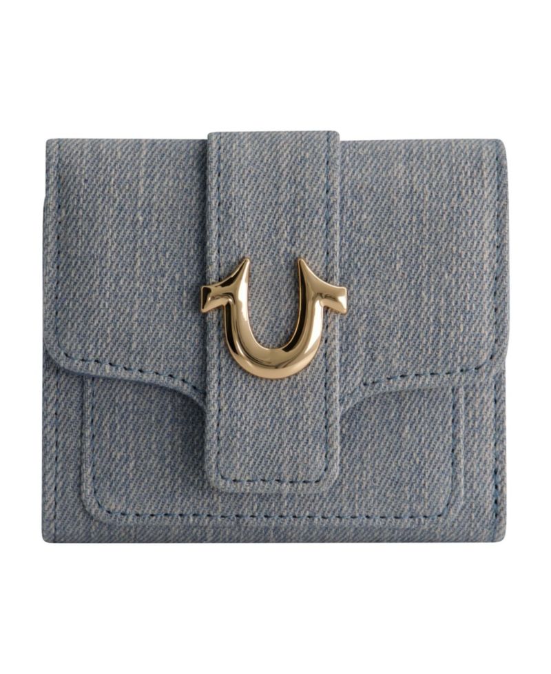 Denim Small Horseshoe Wallet