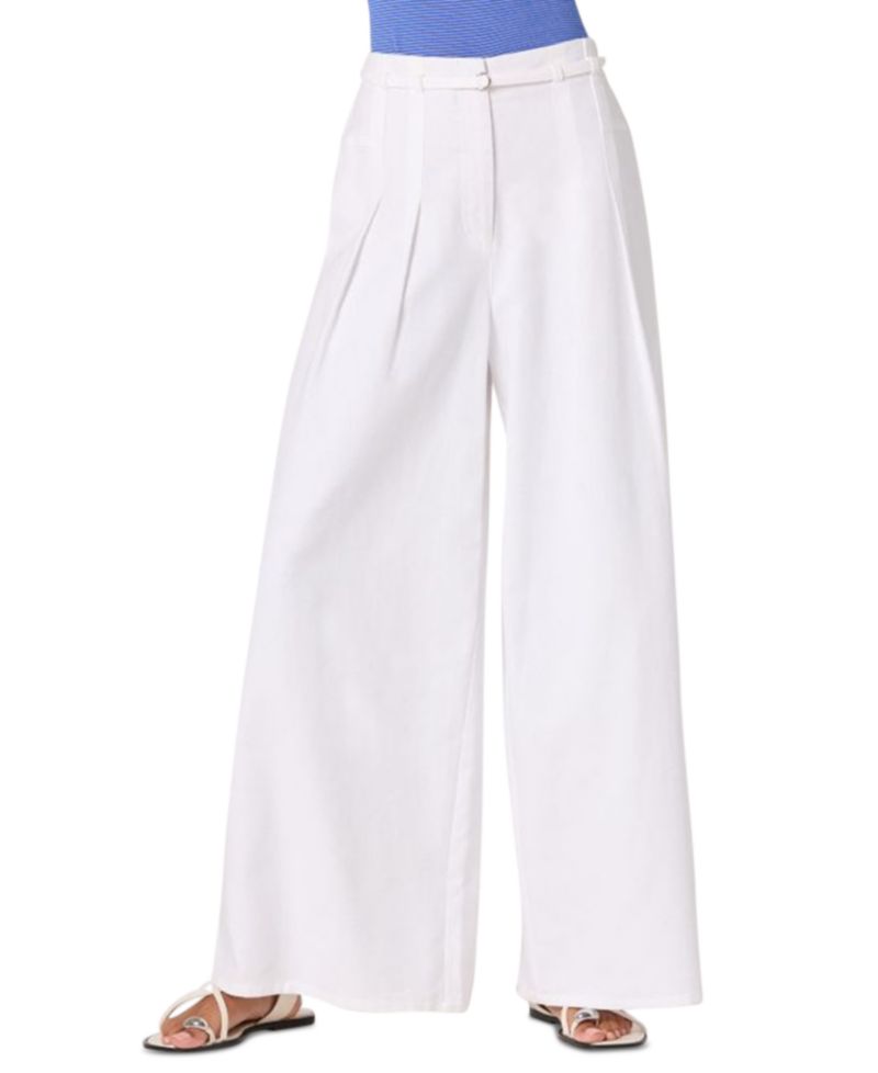 Women's Aiden High-Rise Wide-Leg Woven Pants