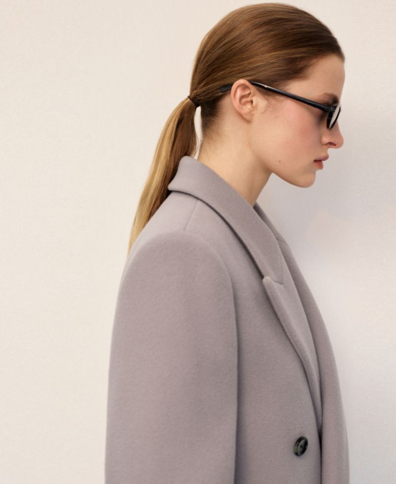 Women's Double-Breasted Wool Coat