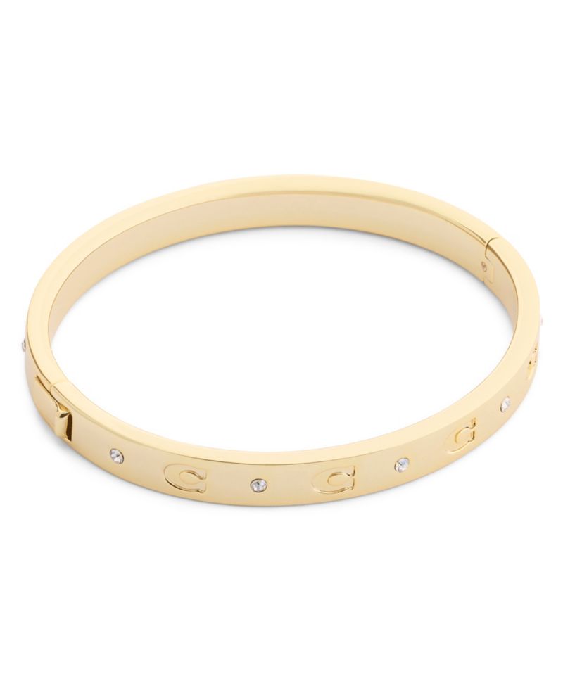Faux-Stone Signature C Stone Bangle Bracelet