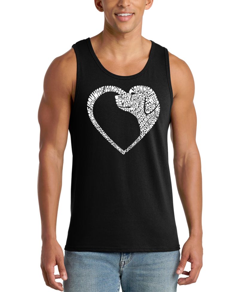Men's Woof Heart Graphic Tank Top