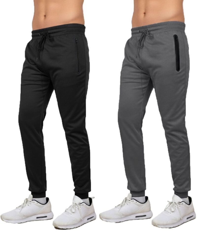 Men's Modern Slim-Fit Tech Joggers Sweatpants, 2-Pack