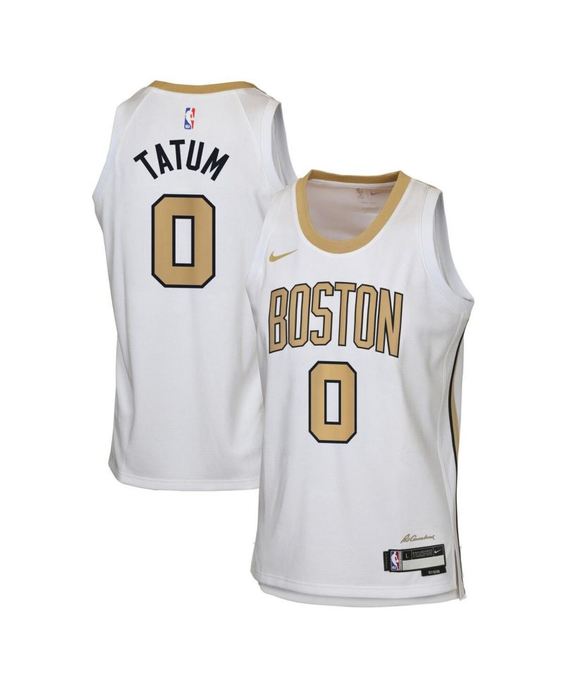 Big Boys and Girls Jayson Tatum White Boston Celtics 2025/26 City Edition Swingman Jersey