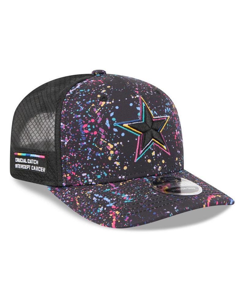 Men's Black Dallas Cowboys 2025 NFL Crucial Catch 9SEVENTY Adjustable Hat