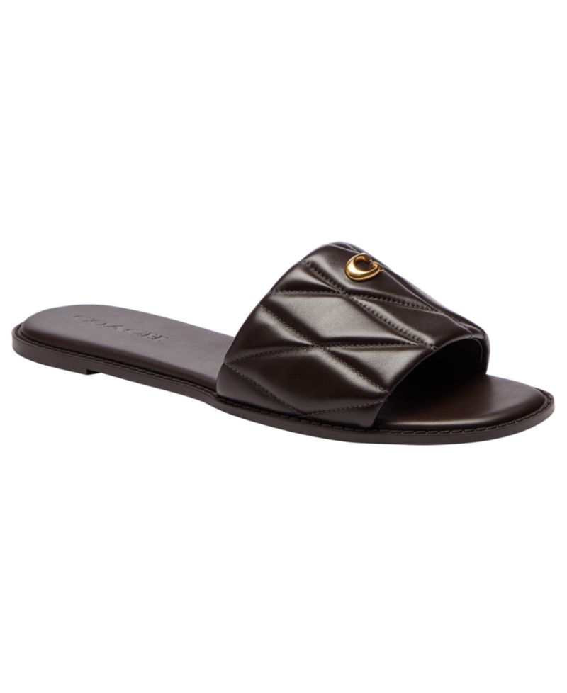 Women's Holly Quilted Leather Slip-On Sandals