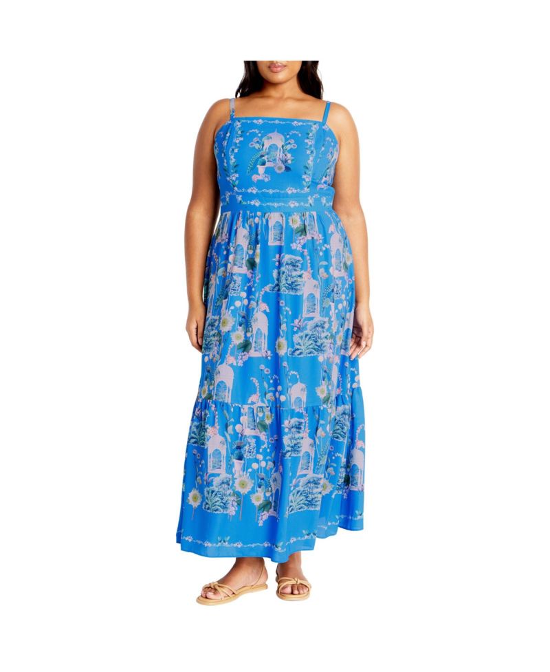 Plus Size Molly Print Maxi Dress