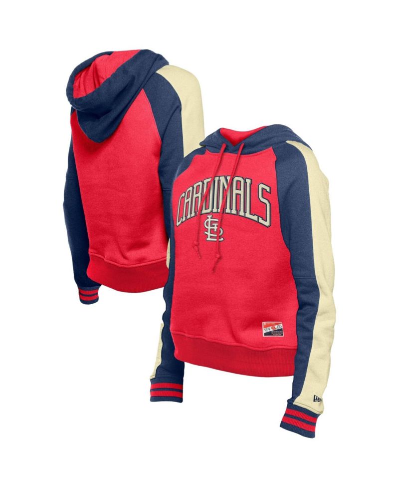 Women's St. Louis Cardinals Cooperstown Collection Cropped Raglan Hoodie