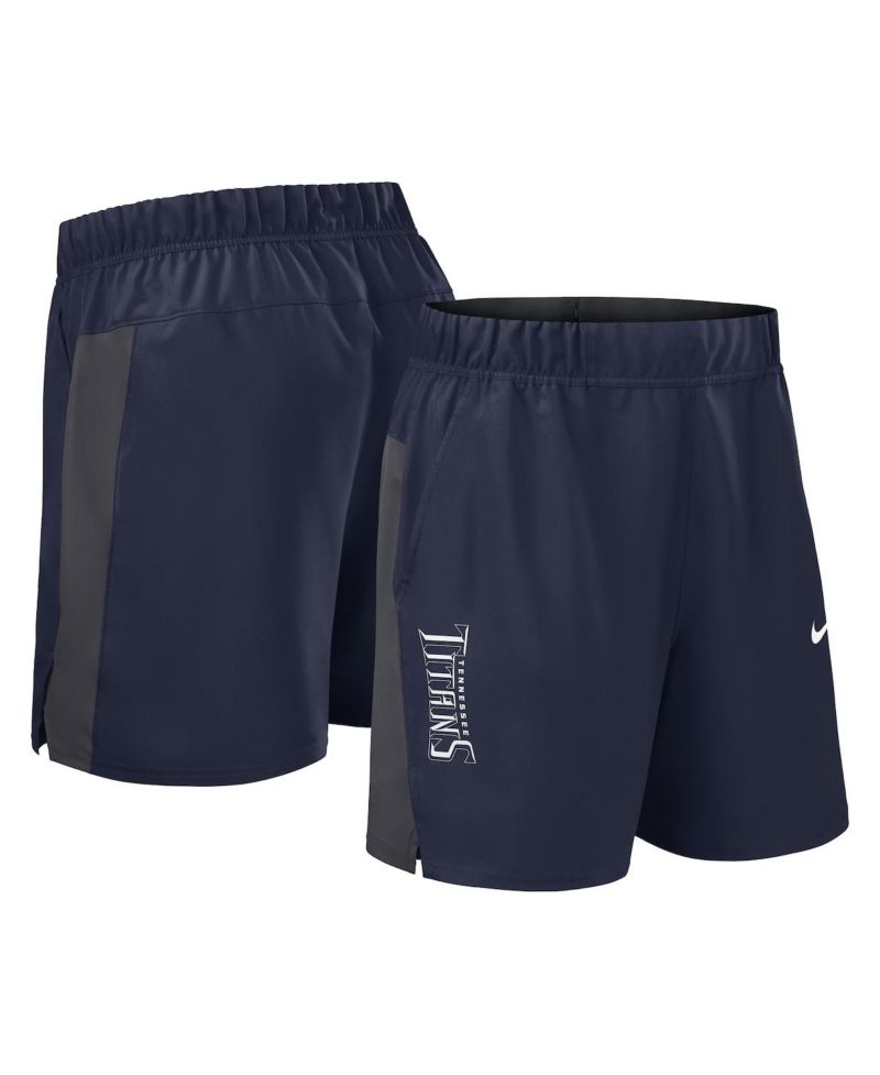 Men's Navy Tennessee Titans Woven Victory Performance Shorts