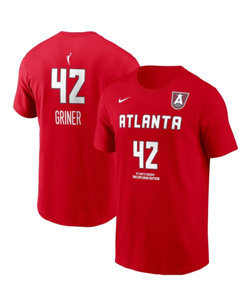 Men's Brittney Griner Red Atlanta Dream Explorer Edition Name & Number T-Shirt