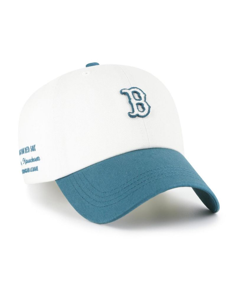Men's White/Teal Boston Red Sox Contemporary Tonal Clean Up Adjustable Hat