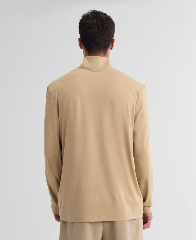 Men's Tan Detroit Lions Clutch Quarter-Zip Pullover Sweatshirt