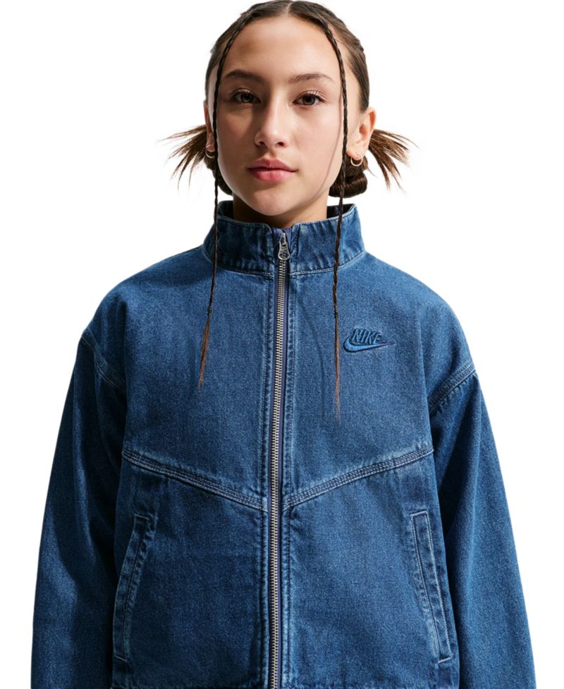 Girls' 7-16 Sportswear Collection Windrunner Oversized Denim Jacket