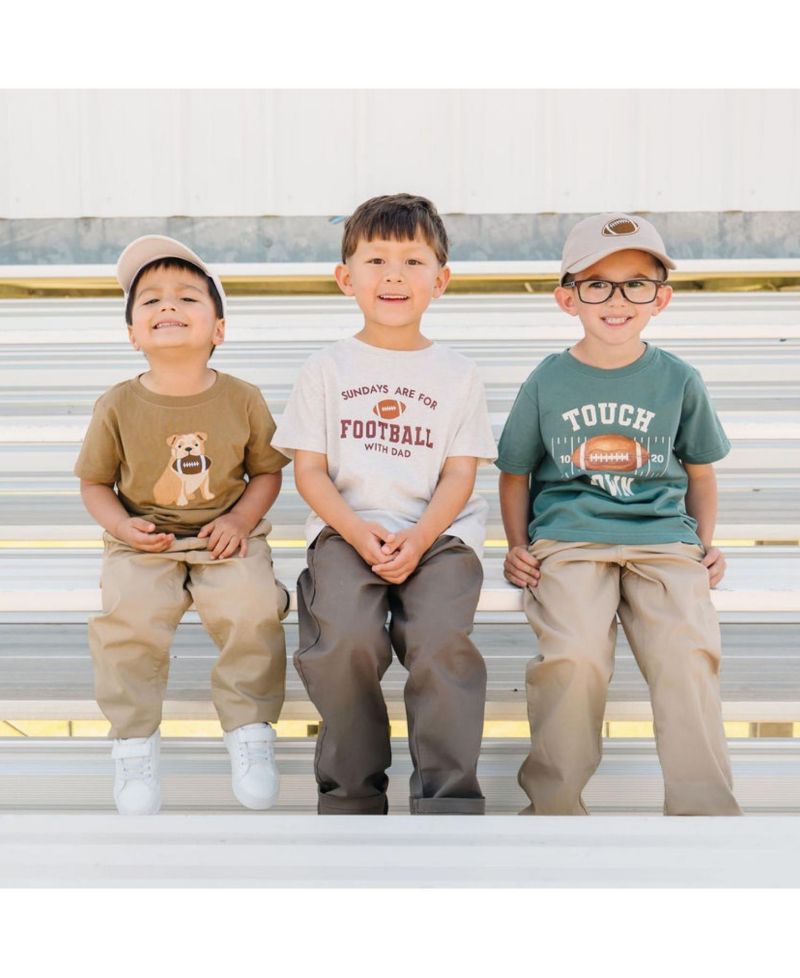 Little Boys Sundays Are For Football Short Sleeve T-Shirt