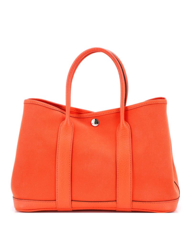 30 Garden Party Tote Toile and Leather