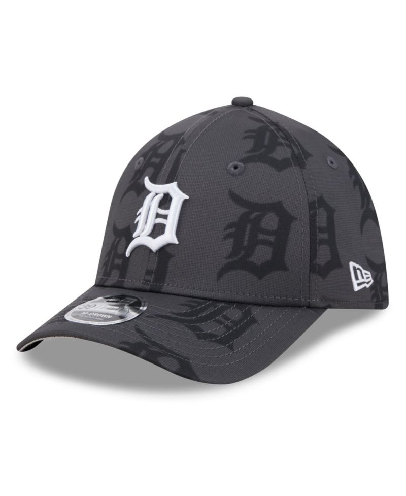 Men's Gray Detroit Tigers Halftone 39THIRTY Flex Hat