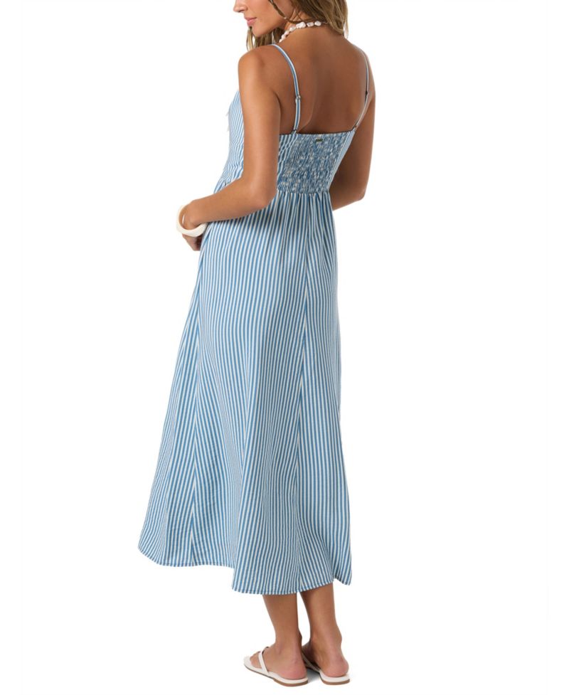Women's Linden Stripe Sweetheart Neck Dress